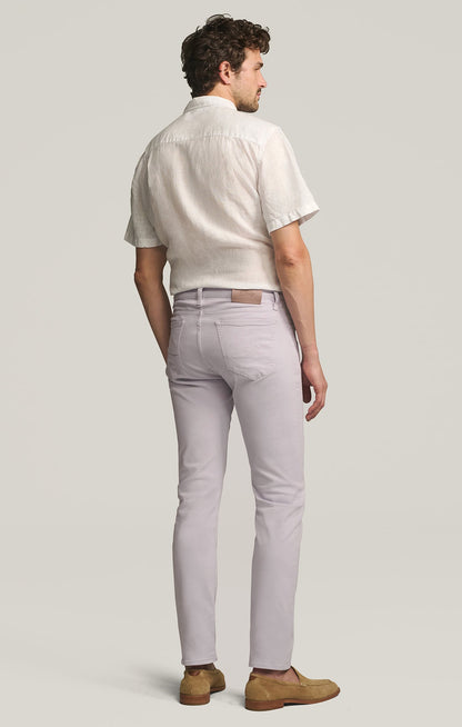 34 Heritage Courage Straight Leg Pants in Lilac Twill