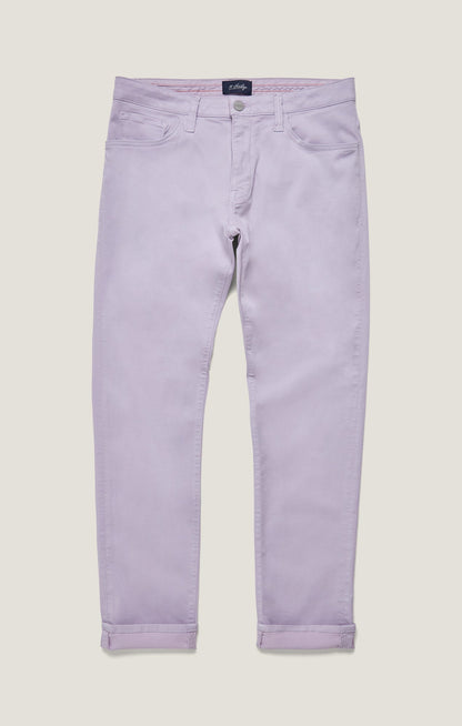 34 Heritage Courage Straight Leg Pants in Lilac Twill
