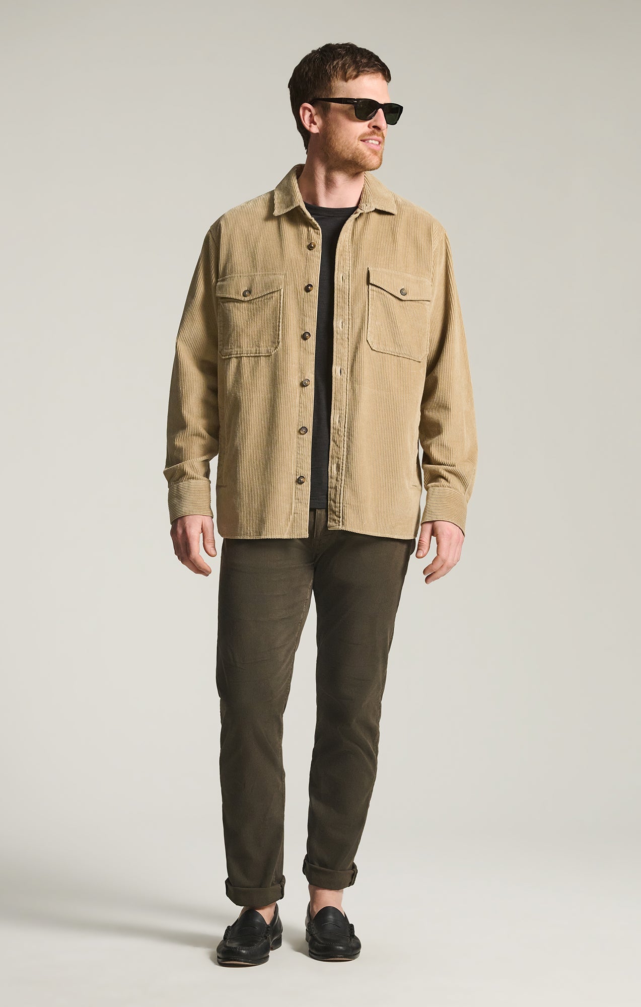 34 Heritage Courage Straight Leg Pants in Green Cactus Twill