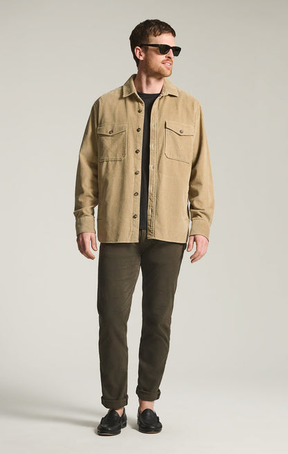 34 Heritage Courage Straight Leg Pants in Green Cactus Twill