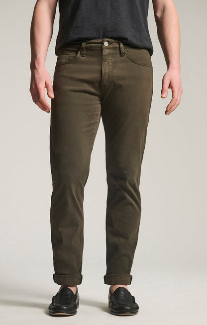 34 Heritage Courage Straight Leg Pants in Green Cactus Twill