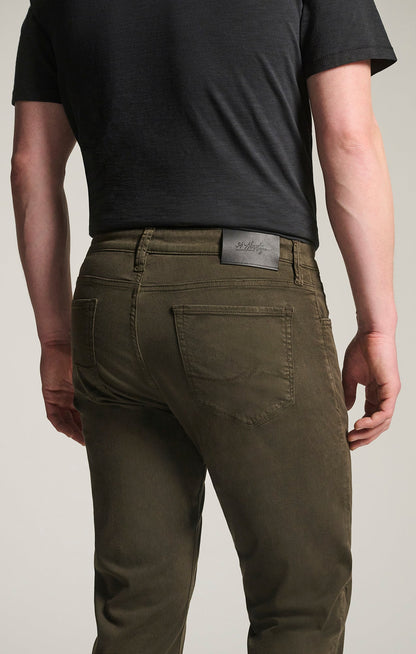 34 Heritage Courage Straight Leg Pants in Green Cactus Twill