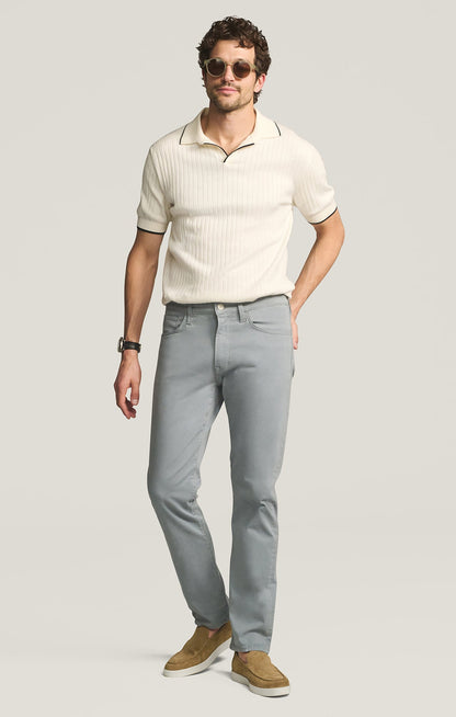 34 Heritage Courage Straight Leg Pants in Alloy Twill