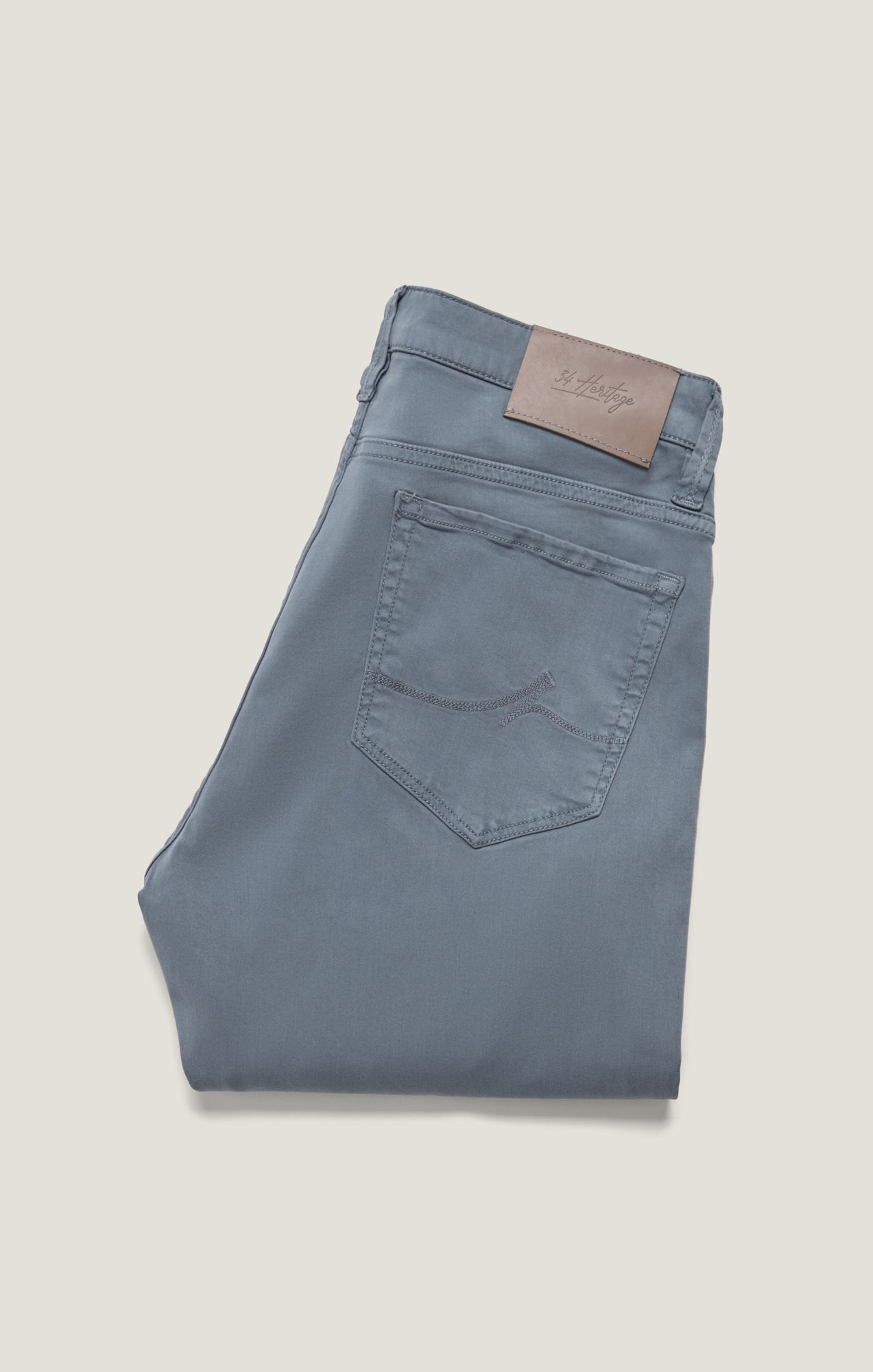 34 Heritage Courage Straight Leg Pants in Alloy Twill