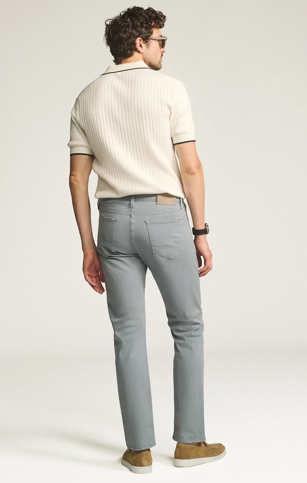 34 Heritage Courage Straight Leg Pants in Alloy Twill