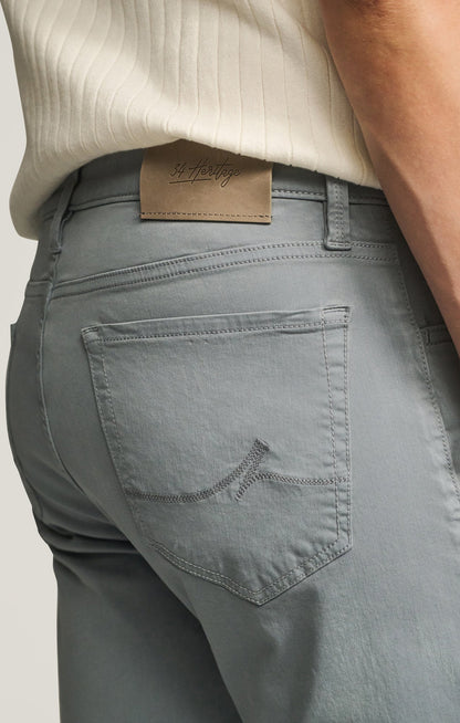 34 Heritage Courage Straight Leg Pants in Alloy Twill