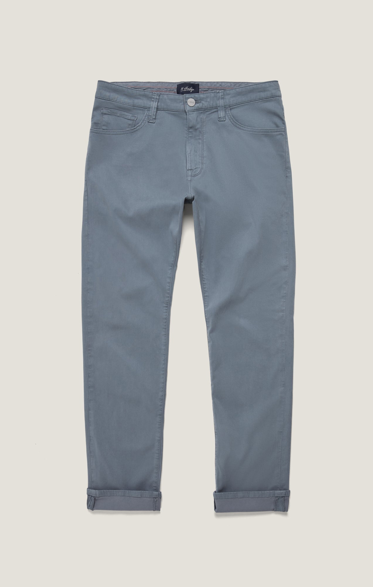 34 Heritage Courage Straight Leg Pants in Alloy Twill