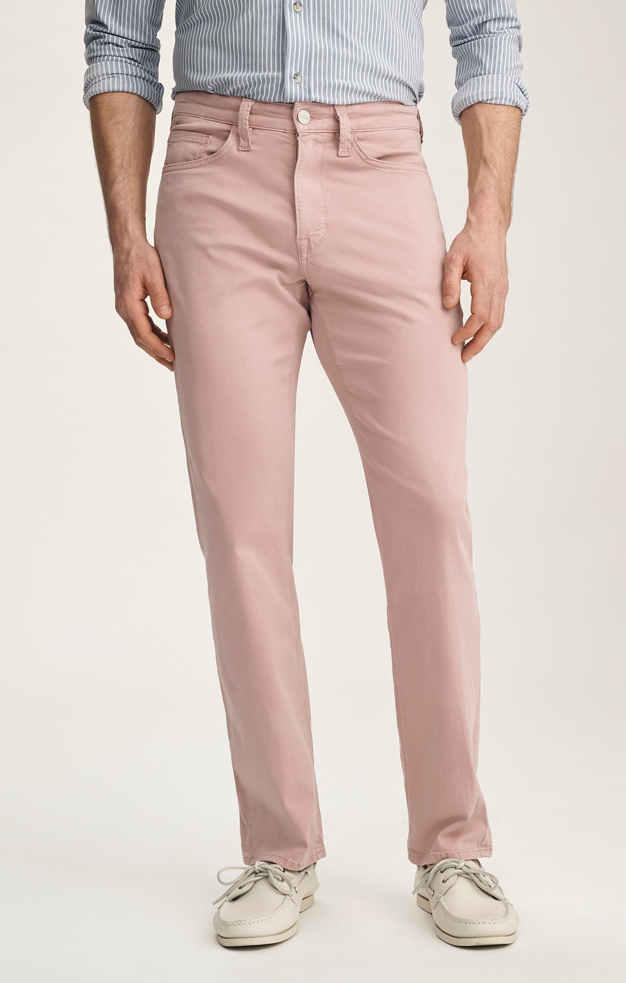 34 Heritage Charisma Relaxed Straight Pants In Pink Twill