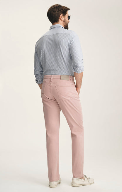 34 Heritage Charisma Relaxed Straight Pants In Pink Twill