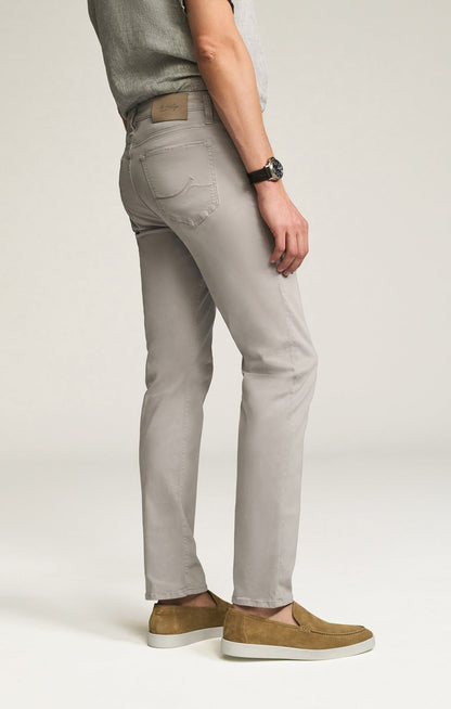 34 Heritage Courage Straight Leg Pants in Cement Twill