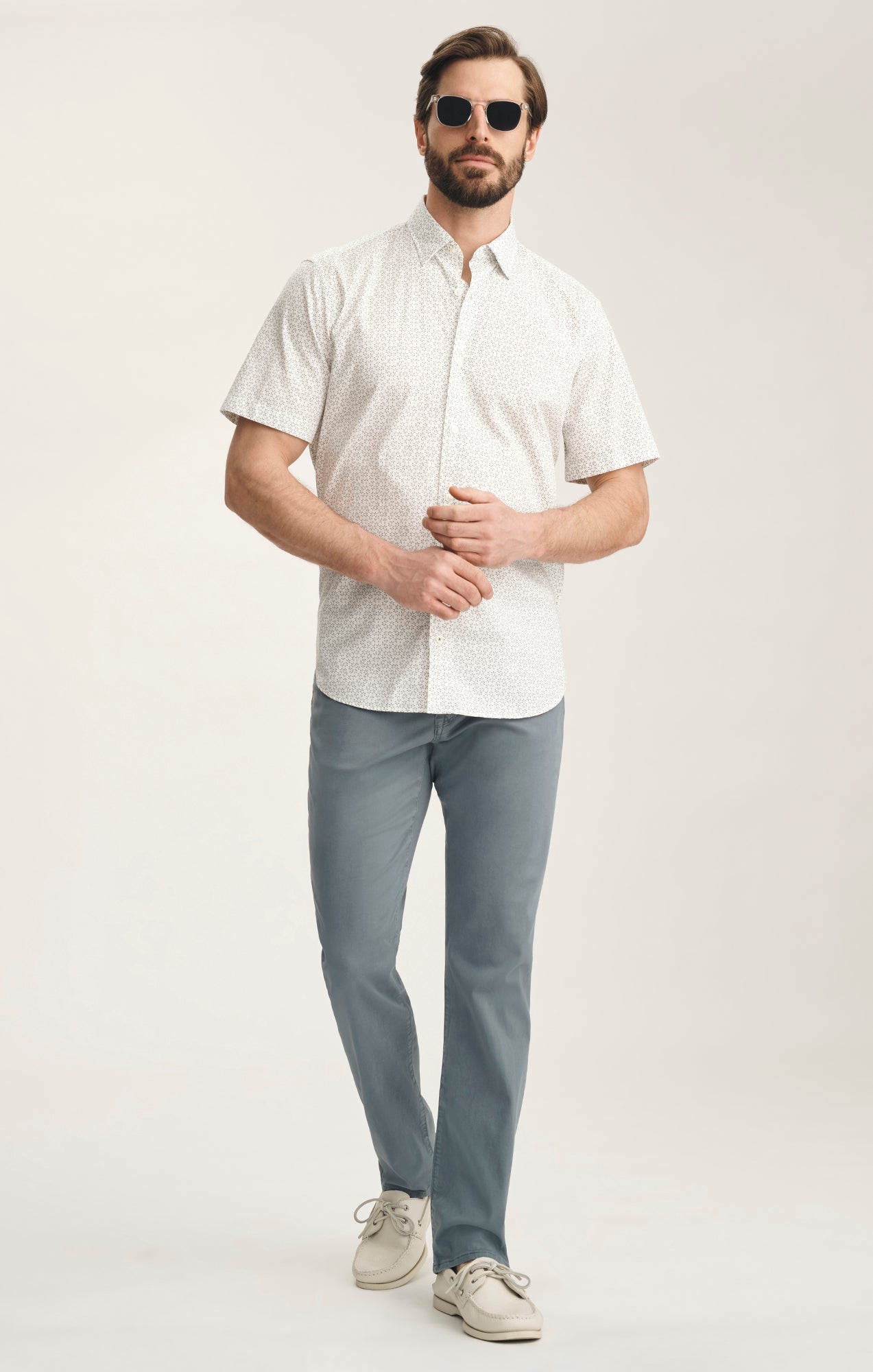34 Heritage Courage Straight Leg Pants In Flint Stone Twill