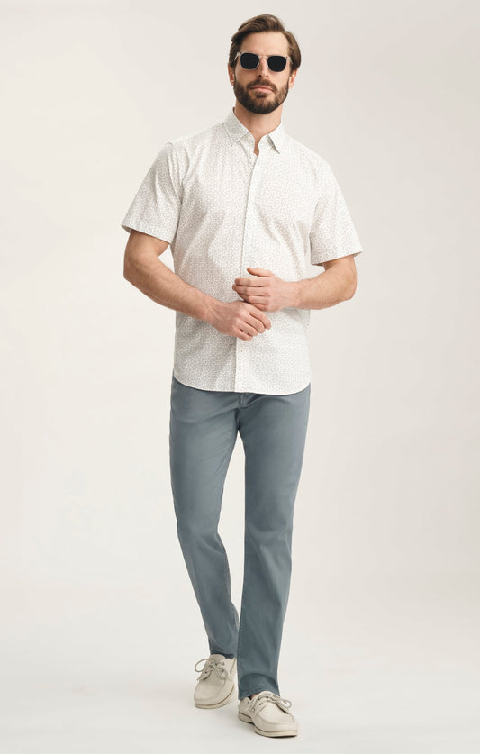 34 Heritage Courage Straight Leg Pants In Flint Stone Twill