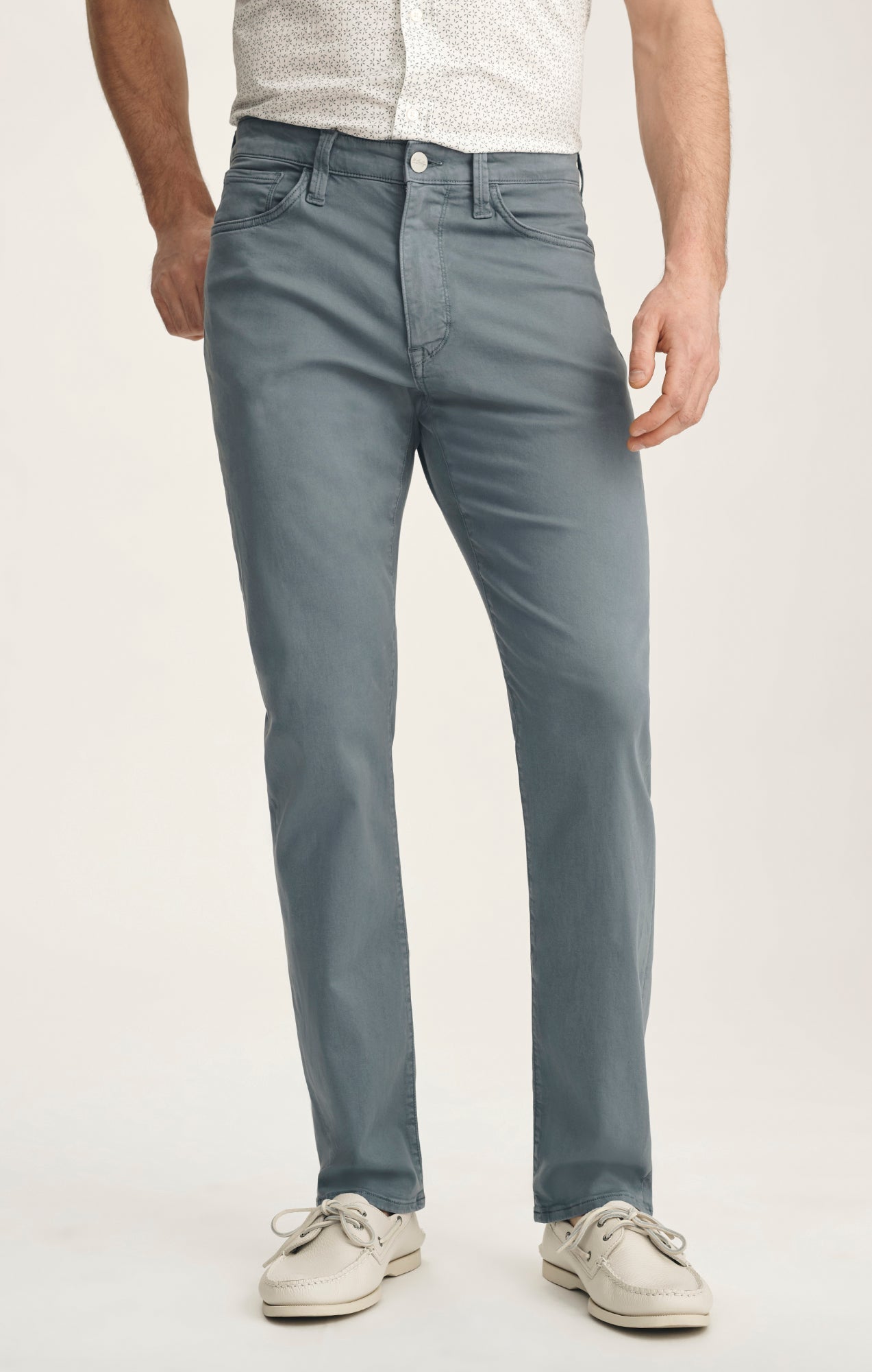 34 Heritage Courage Straight Leg Pants In Flint Stone Twill
