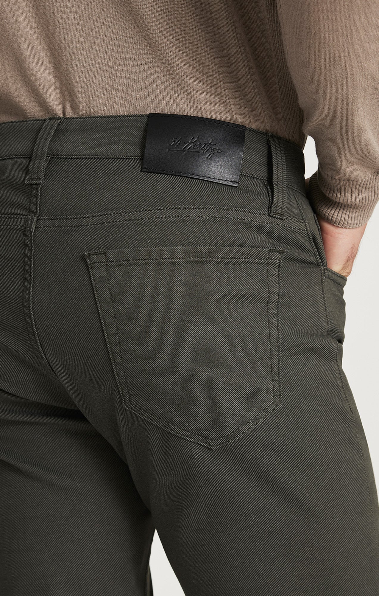 34 Heritage Courage Straight Leg Pants in Peat Coolmax