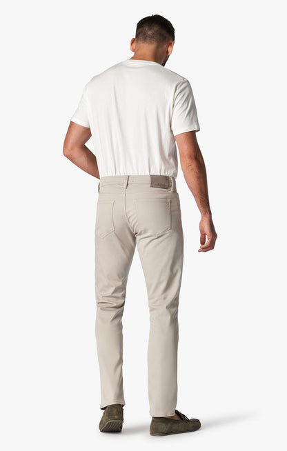 34 Heritage Courage Mid-Rise, Straight Leg Pants In Oyster Summer Coolmax