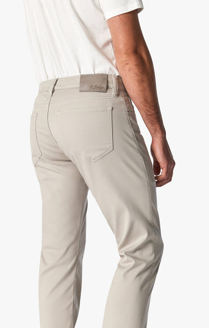 34 Heritage Courage Mid-Rise, Straight Leg Pants In Oyster Summer Coolmax