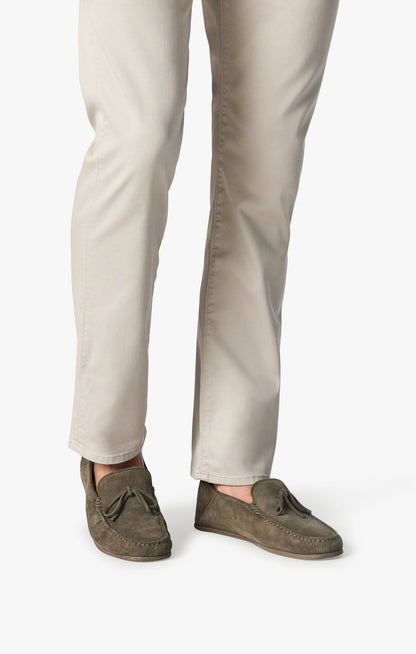 34 Heritage Courage Mid-Rise, Straight Leg Pants In Oyster Summer Coolmax