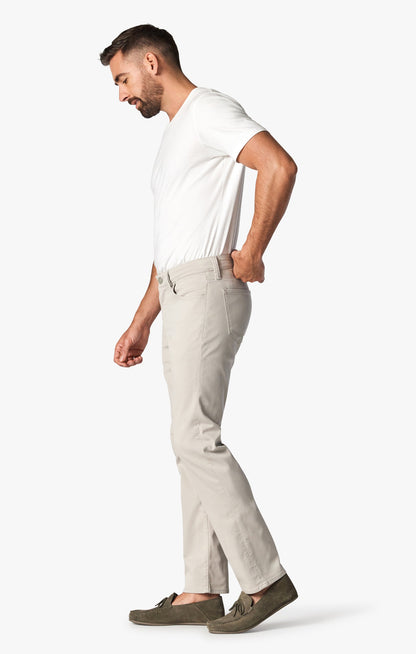 34 Heritage Courage Mid-Rise, Straight Leg Pants In Oyster Summer Coolmax