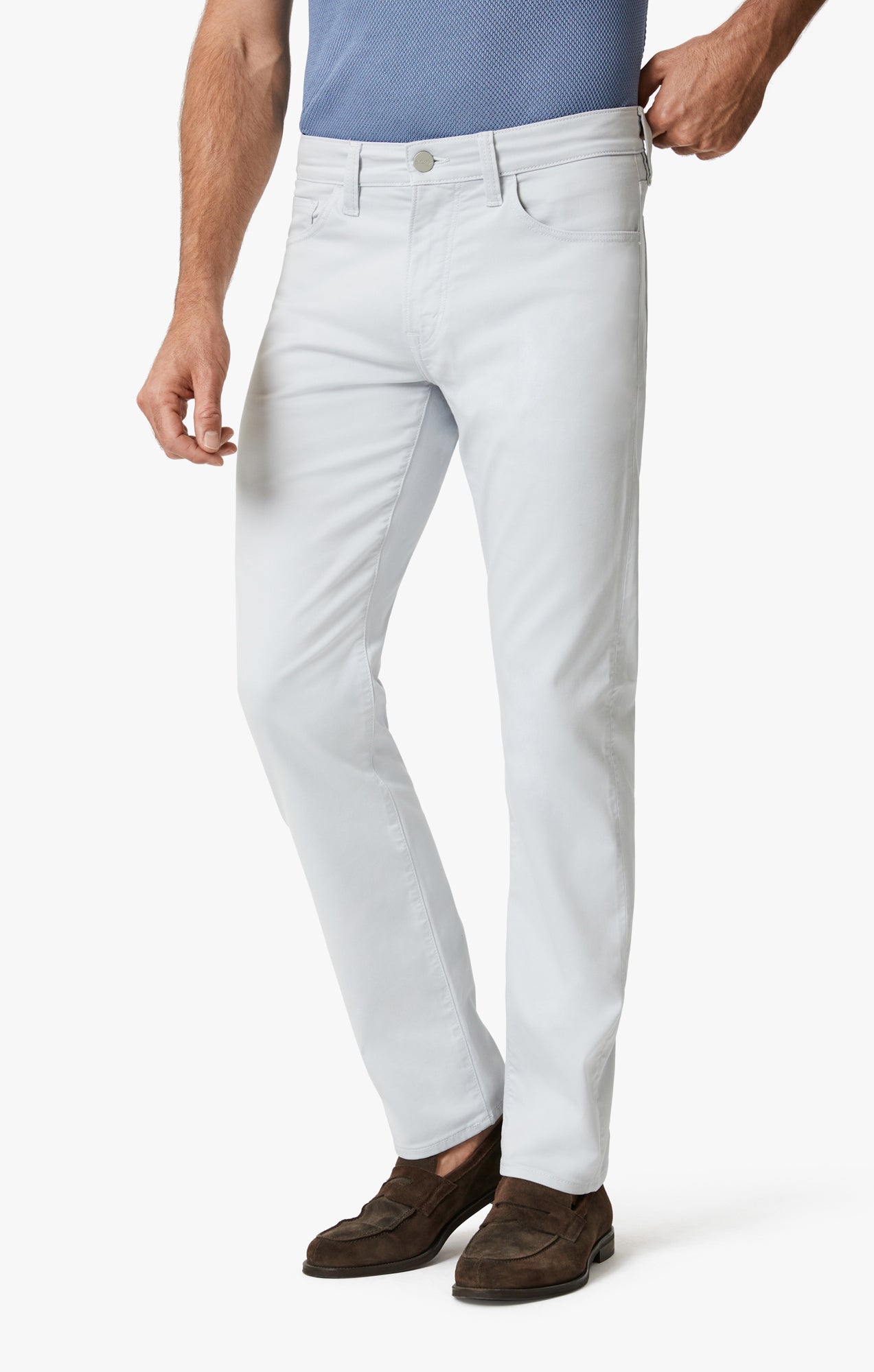 34 Heritage Courage Straight Leg Pants In Gray Dawn Coolmax