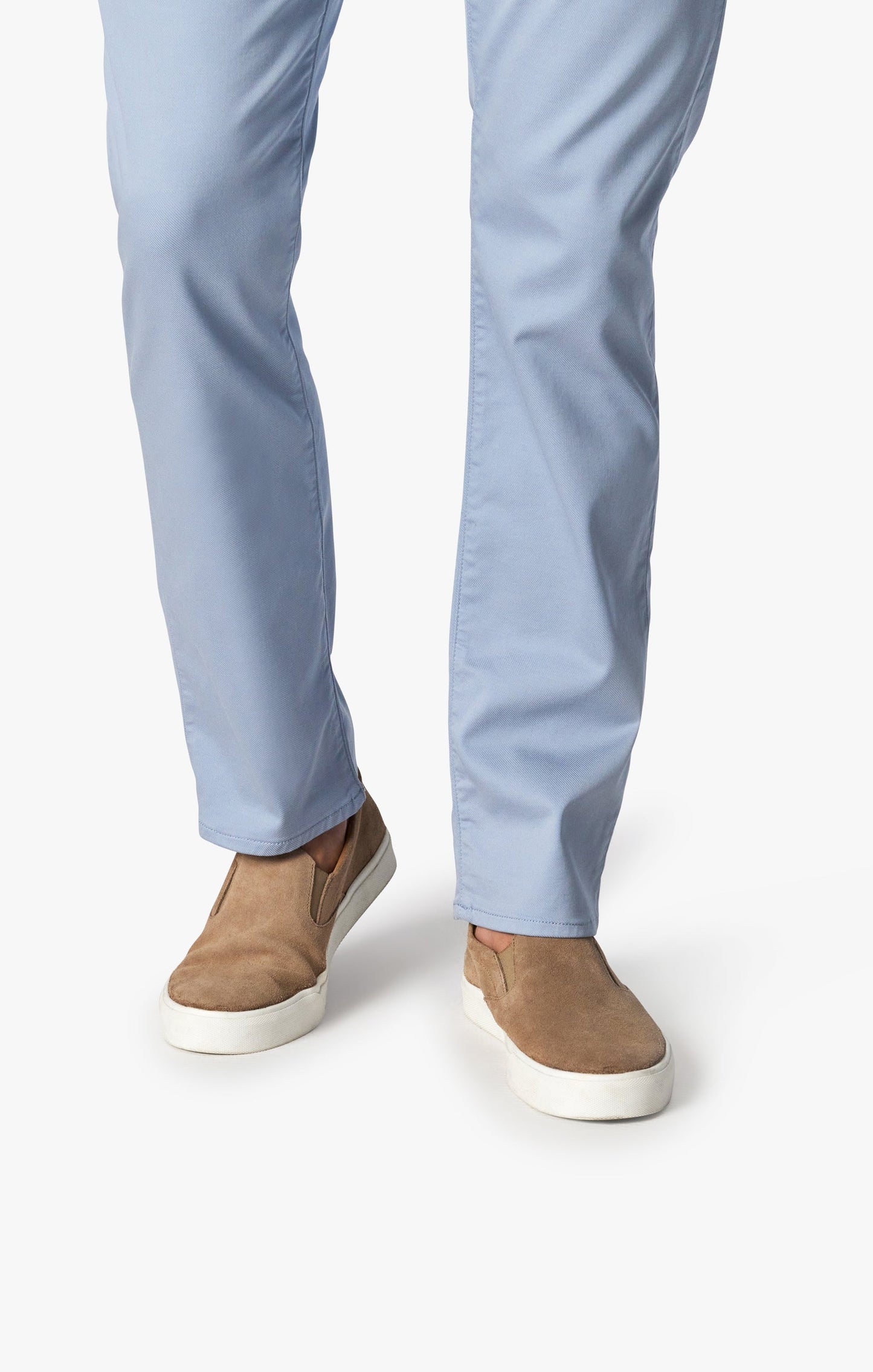 34 Heritage Courage Mid-Rise, Straight Leg Pants In French Blue Summer Coolmax