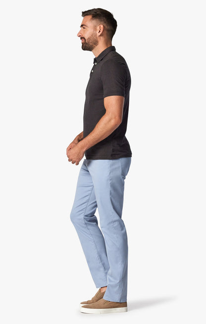 34 Heritage Courage Mid-Rise, Straight Leg Pants In French Blue Summer Coolmax