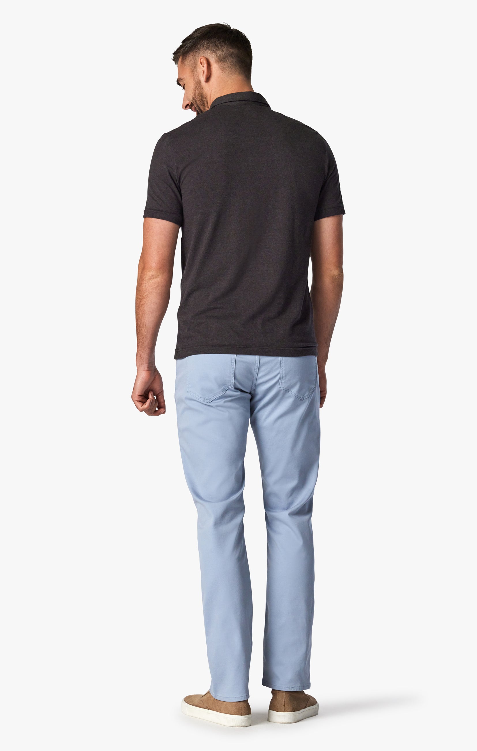 34 Heritage Courage Mid-Rise, Straight Leg Pants In French Blue Summer Coolmax