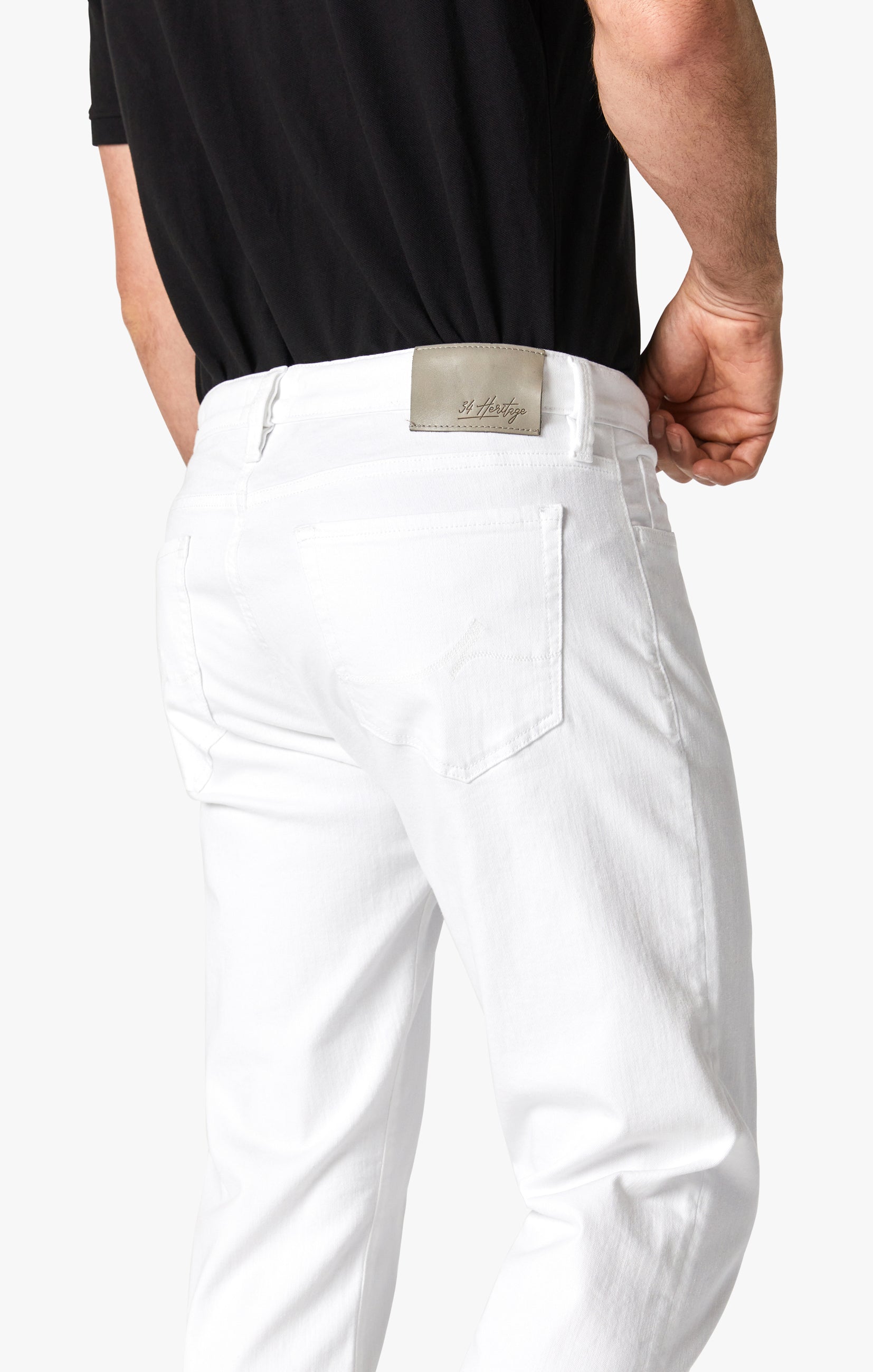 34 Heritage Courage Straight Leg Pants In Double White Comfort