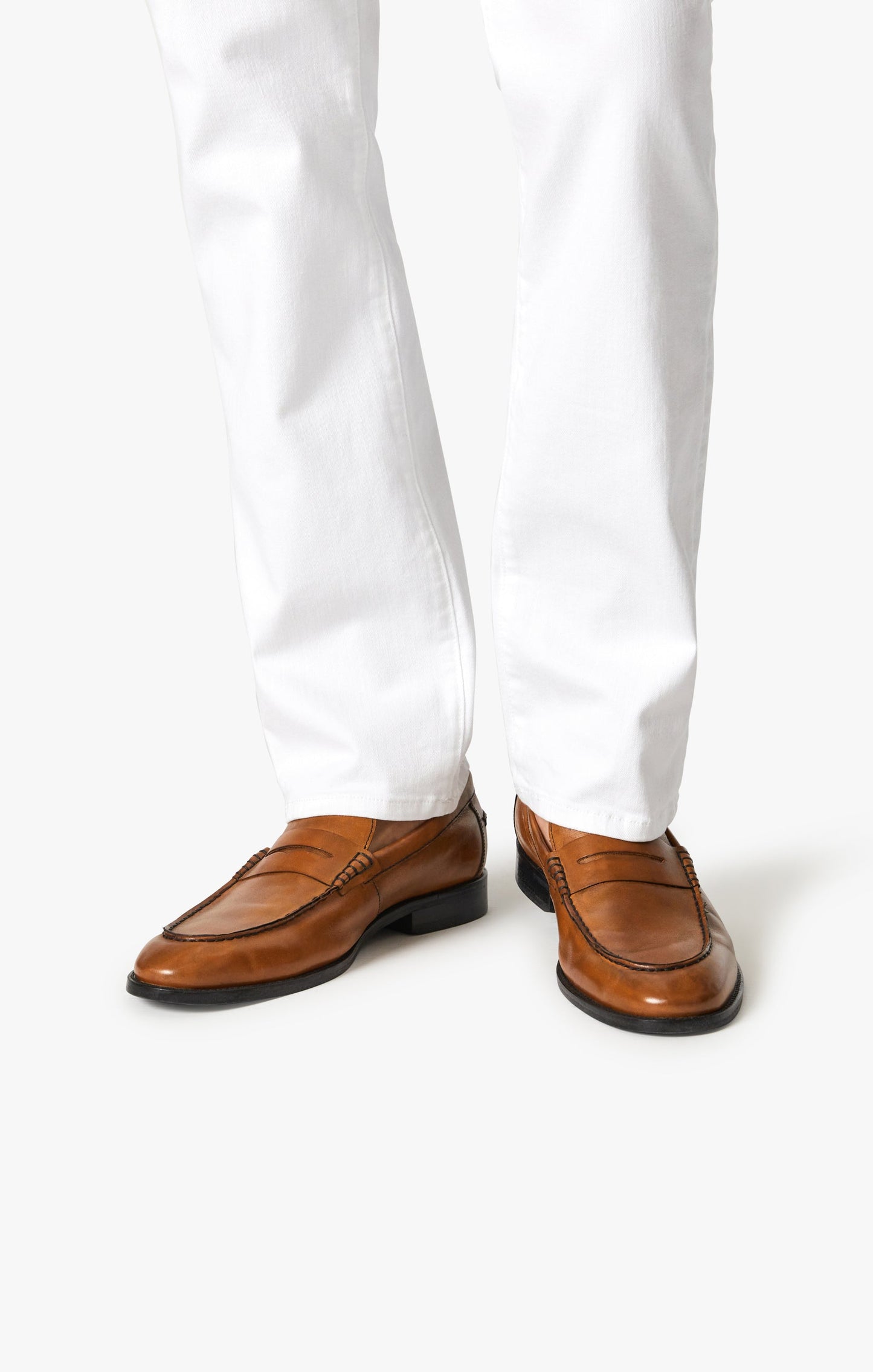 34 Heritage Courage Straight Leg Pants In Double White Comfort