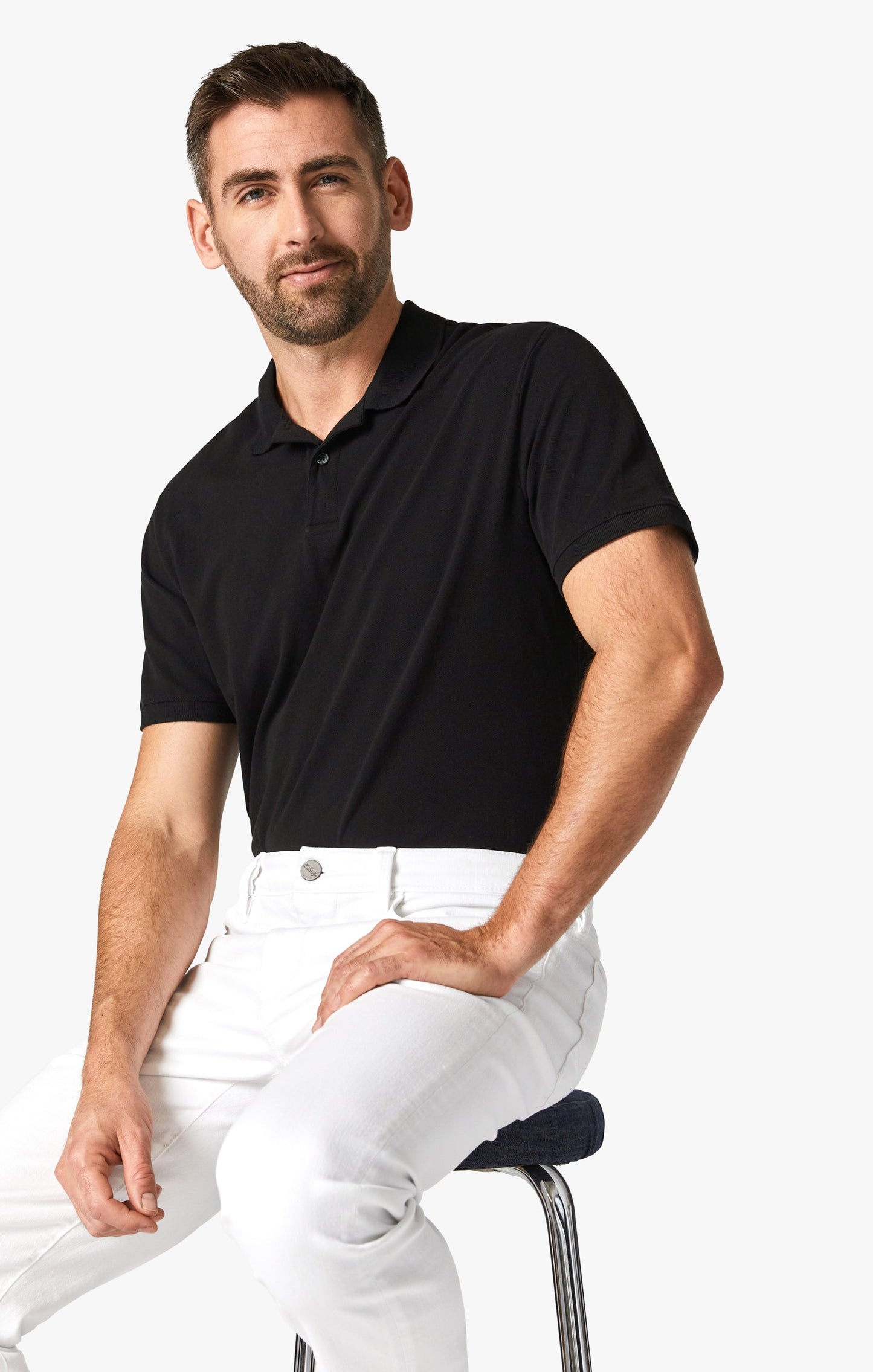 34 Heritage Courage Straight Leg Pants In Double White Comfort