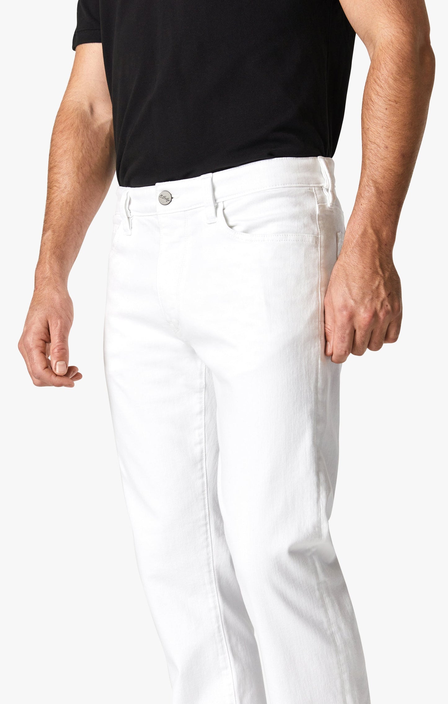 34 Heritage Courage Straight Leg Pants In Double White Comfort