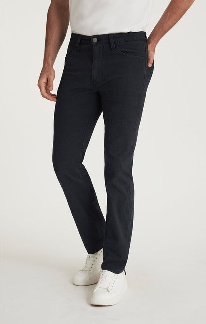34 Heritage Courage Straight Leg Pants in Navy Herringbone