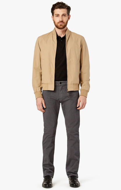 34 Heritage Courage Straight Leg Pants in Grey Diagonal