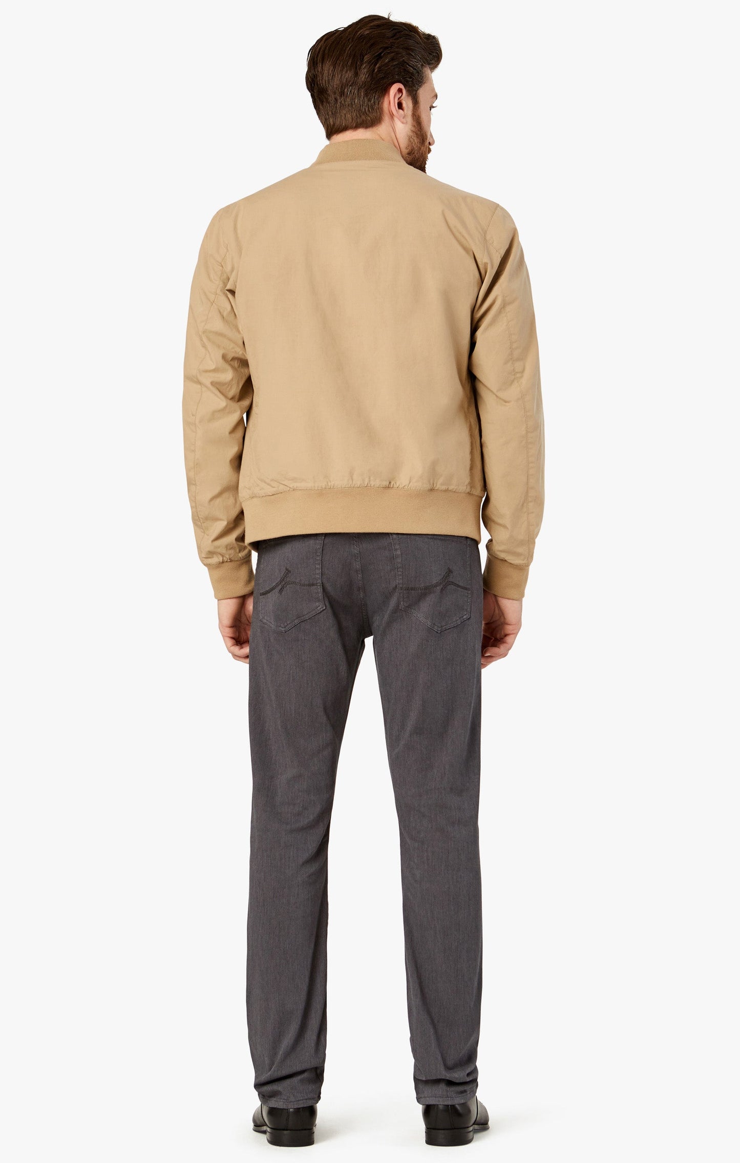34 Heritage Courage Straight Leg Pants in Grey Diagonal