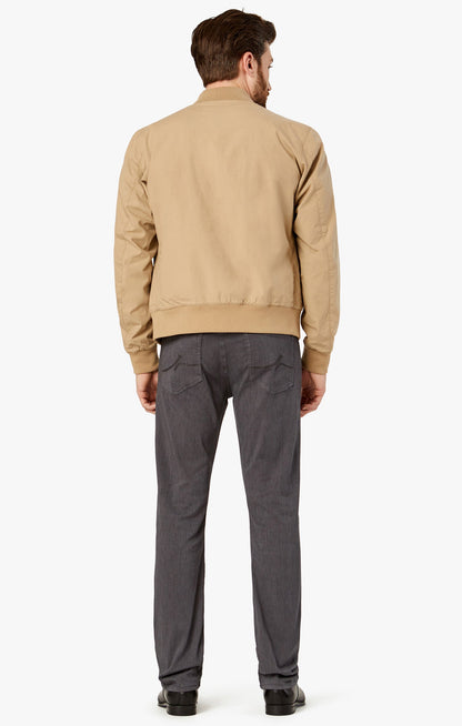 34 Heritage Courage Straight Leg Pants in Grey Diagonal