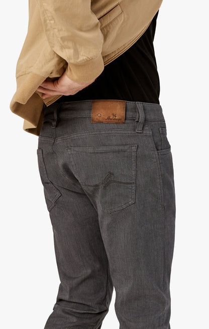 34 Heritage Courage Straight Leg Pants in Grey Diagonal