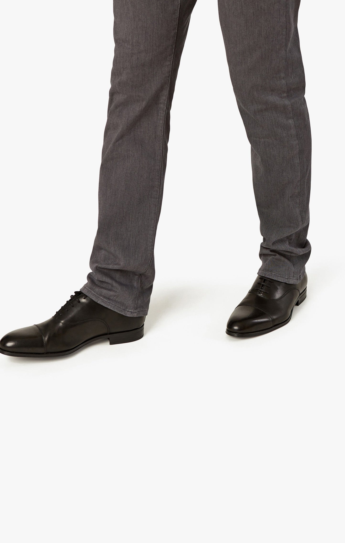 34 Heritage Courage Straight Leg Pants in Grey Diagonal