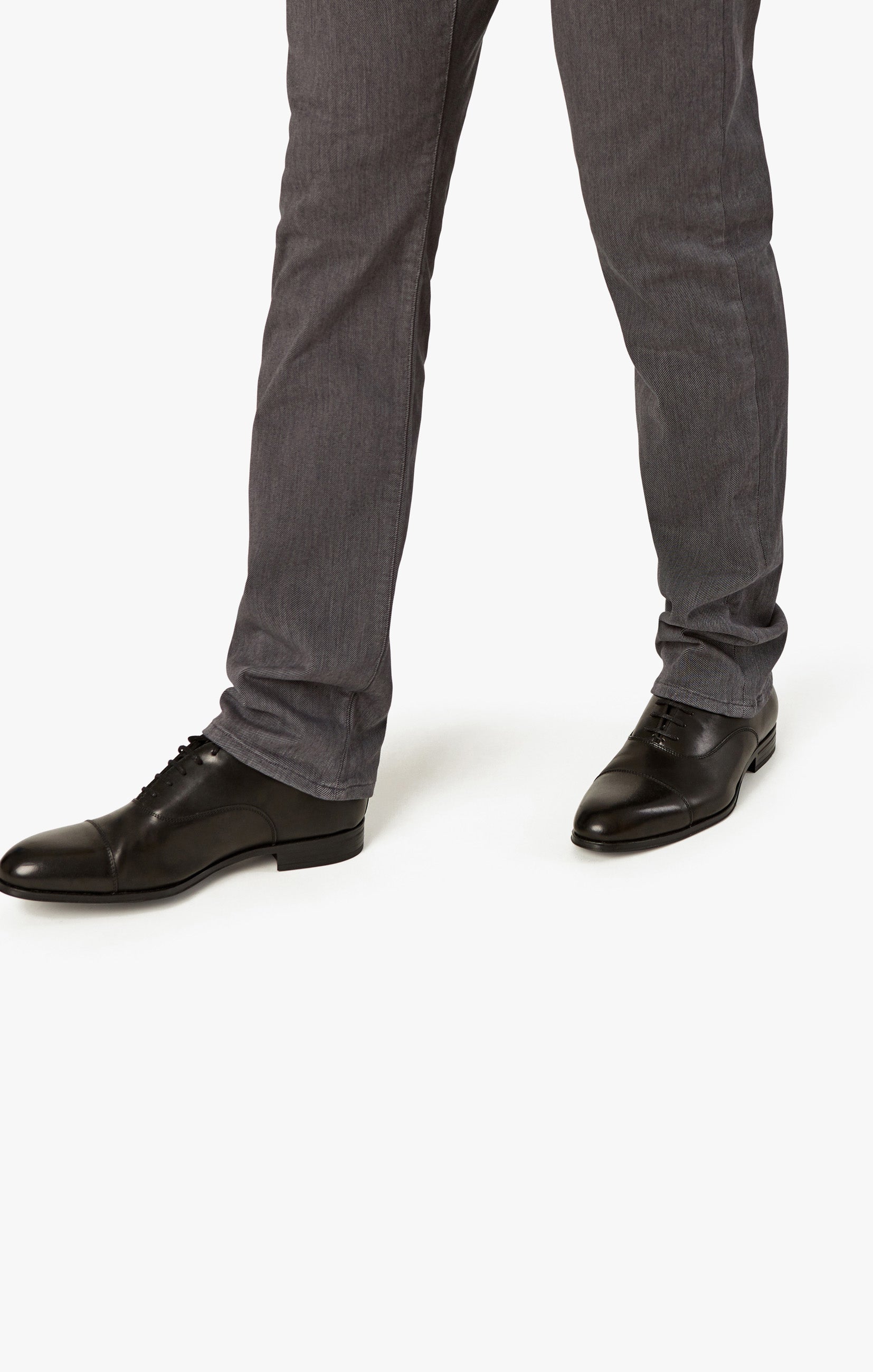34 Heritage Courage Straight Leg Pants in Grey Diagonal