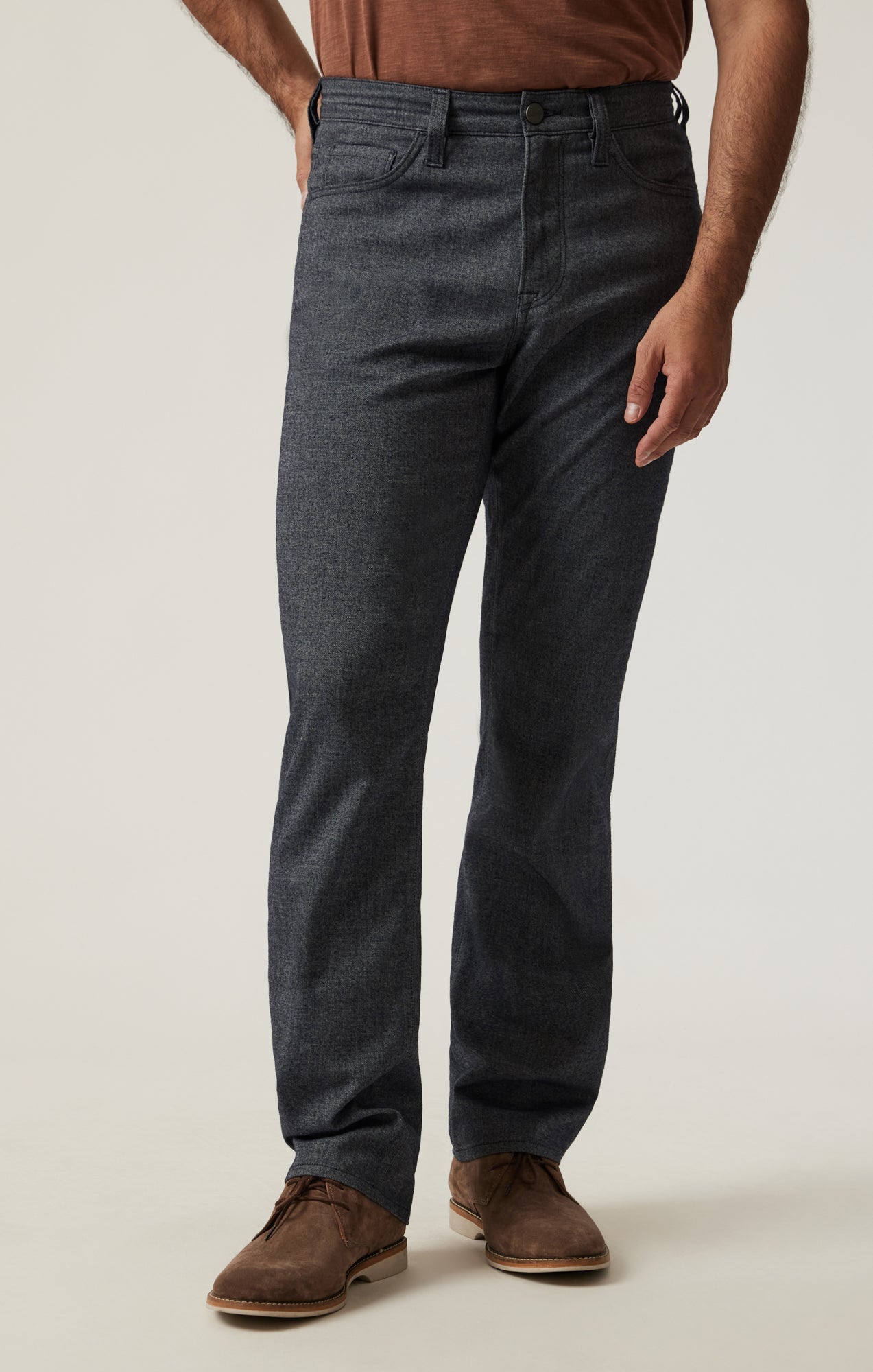 34 Heritage Charisma Relaxed Straight Pants in Navy Elite