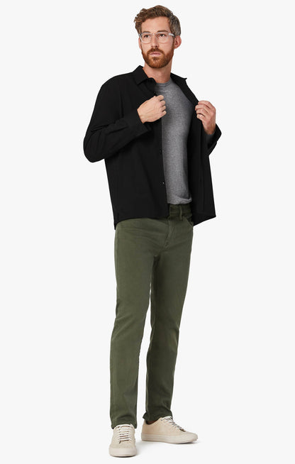 34 Heritage Courage Straight Leg Jeans In Military Green Comfort