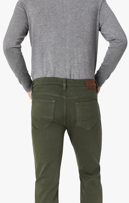 34 Heritage Courage Straight Leg Jeans In Military Green Comfort