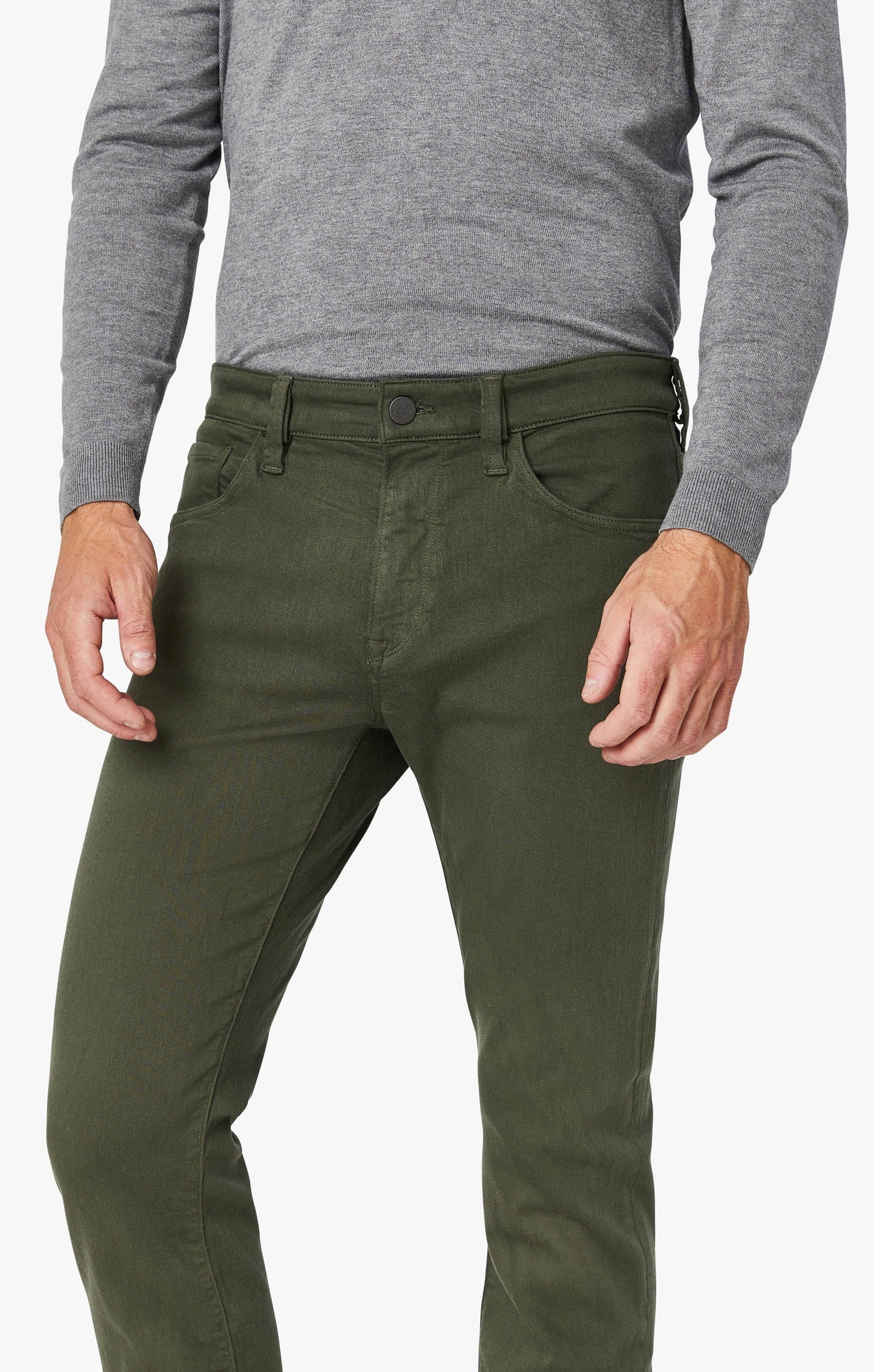 34 Heritage Courage Straight Leg Jeans In Military Green Comfort