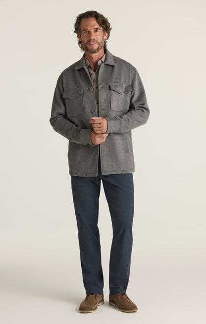 34 Heritage Charisma Relaxed Straight Pants in Navy Herringbone