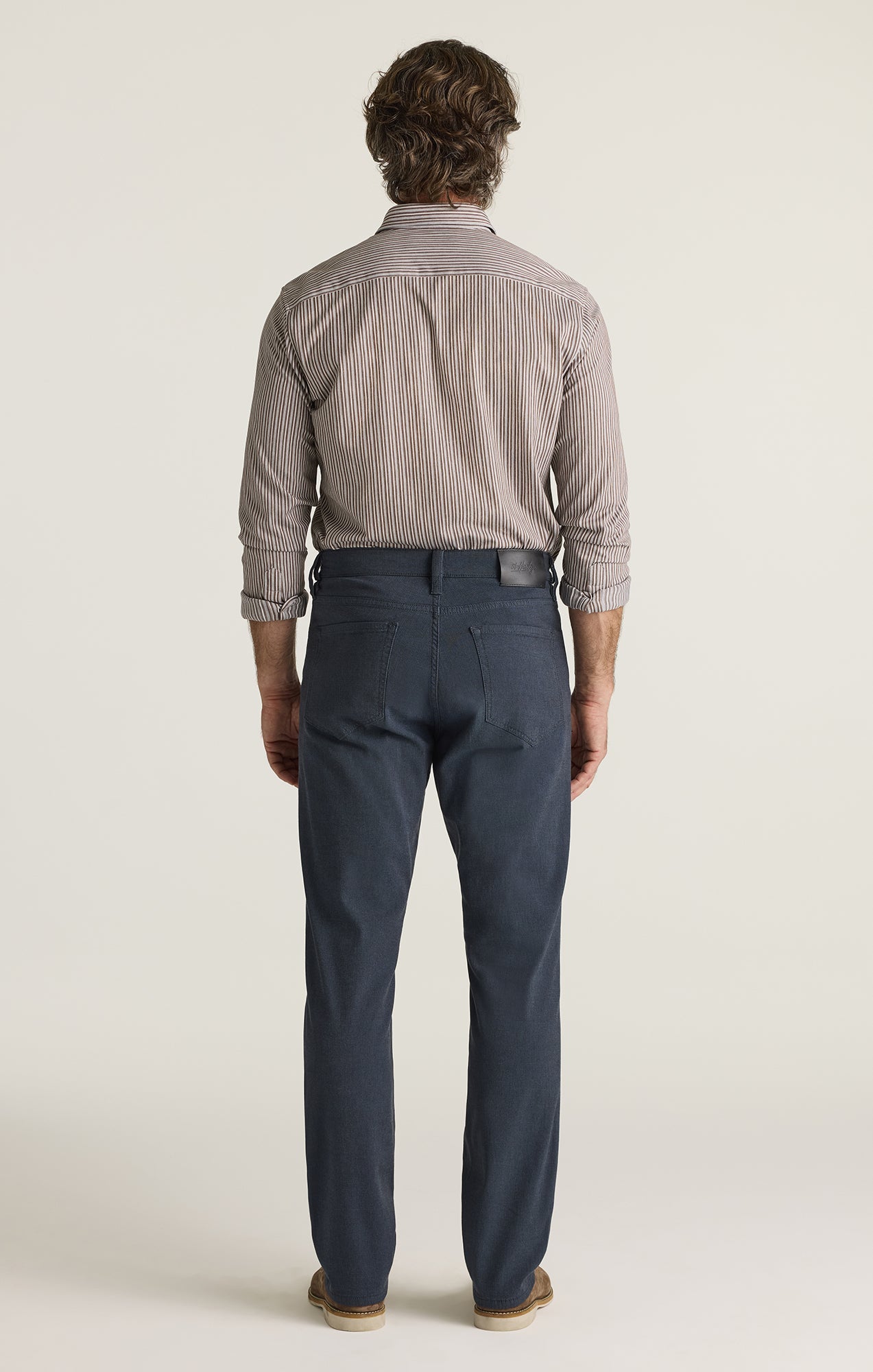 34 Heritage Charisma Relaxed Straight Pants in Navy Herringbone
