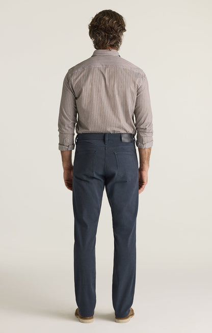 34 Heritage Charisma Relaxed Straight Pants in Navy Herringbone