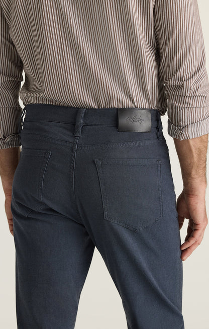 34 Heritage Charisma Relaxed Straight Pants in Navy Herringbone