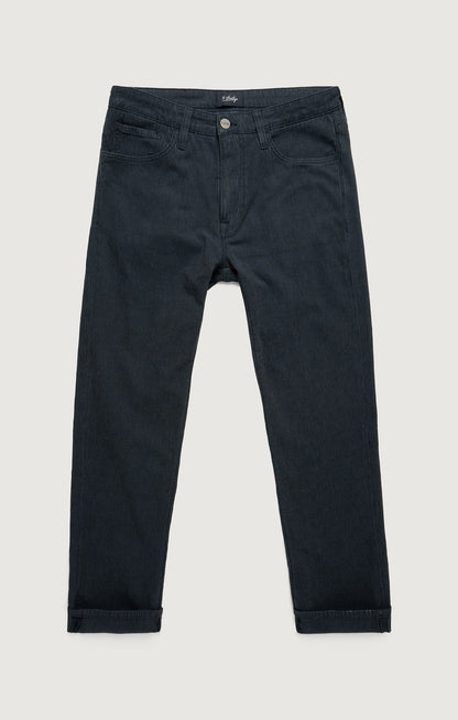 34 Heritage Charisma Relaxed Straight Pants in Navy Herringbone