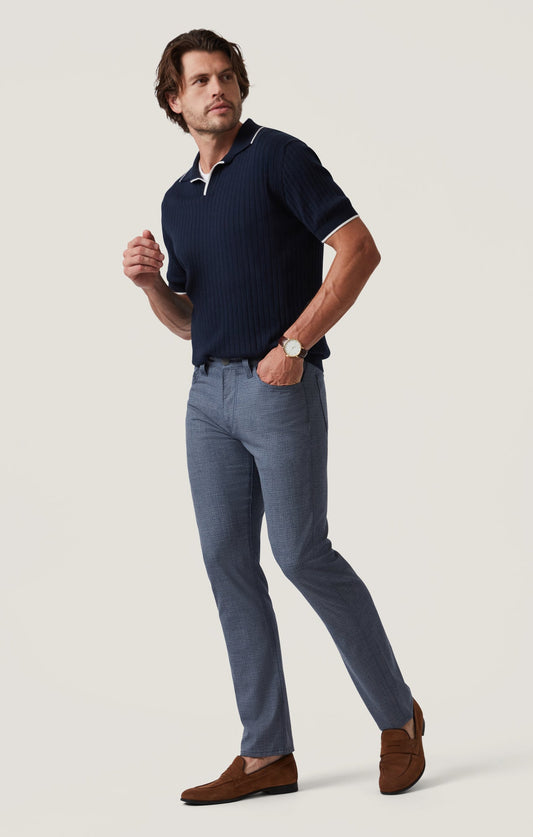 34 Heritage Courage Straight Leg Pants in Navy Fancy