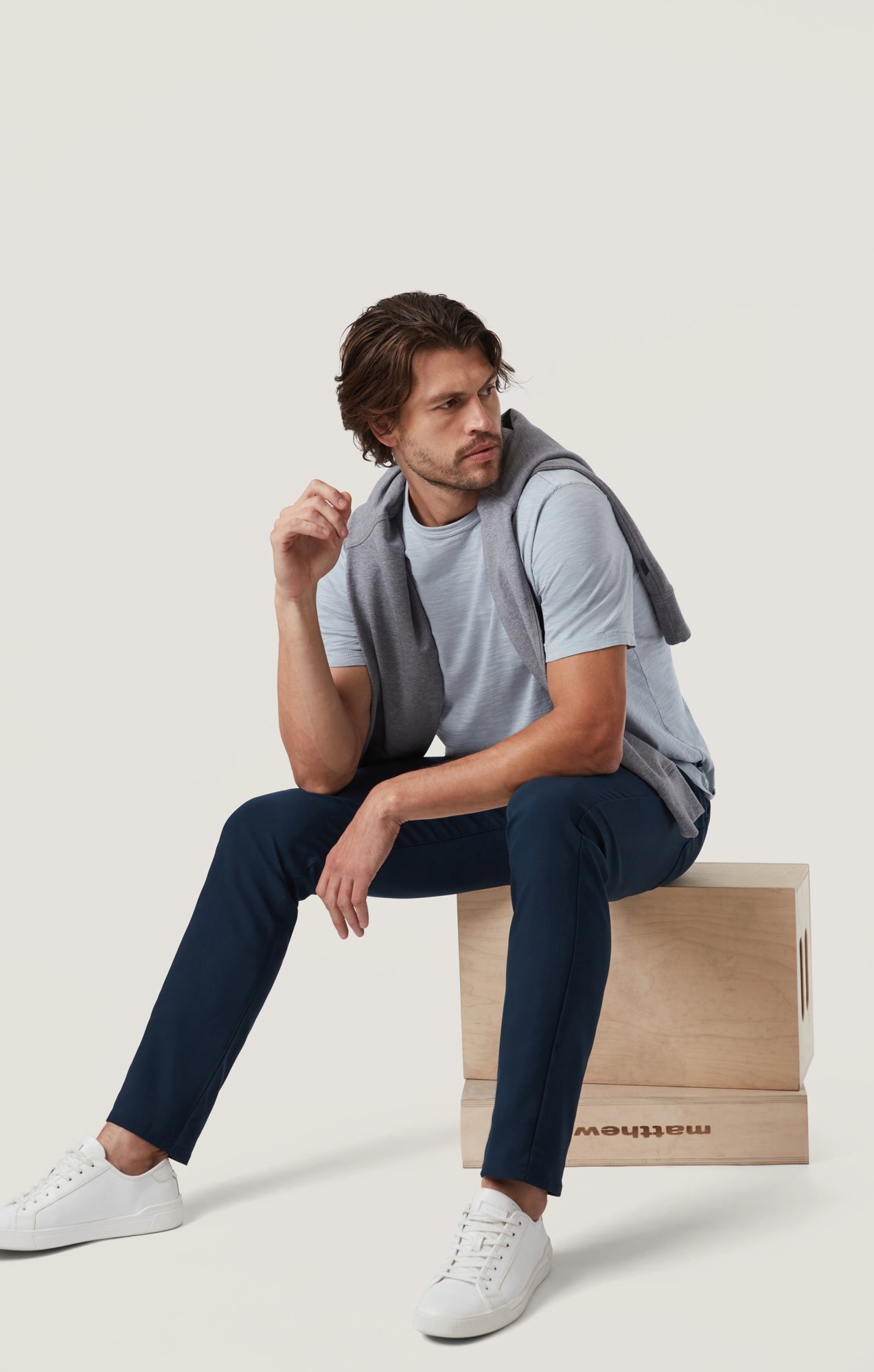 34 Heritage Courage Straight Leg Commuter Pants in Navy