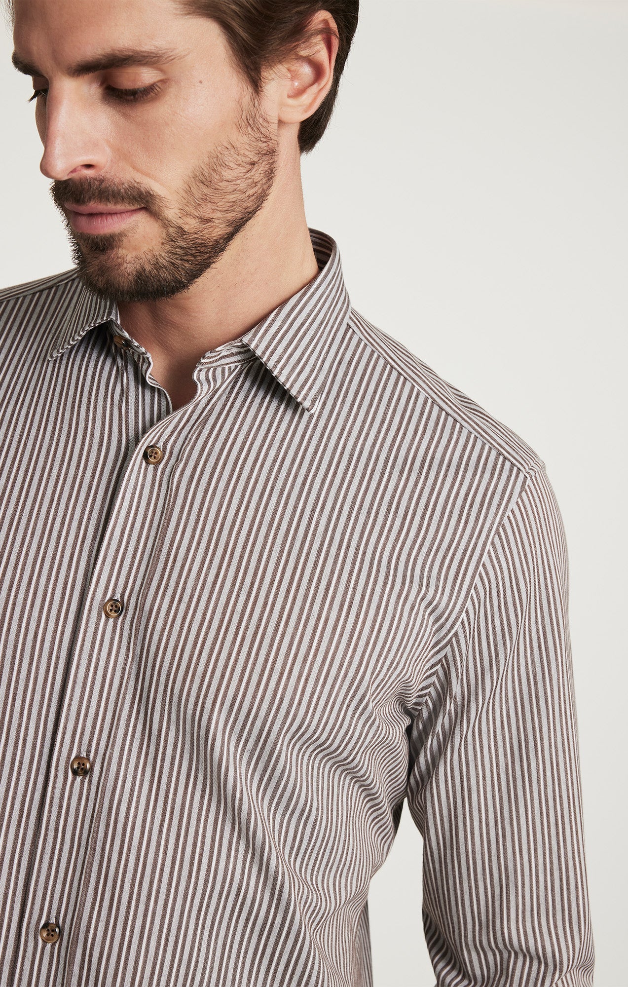 34 Heritage Striped Shirt in Brown