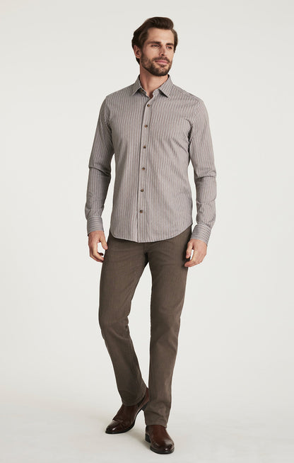 34 Heritage Striped Shirt in Brown